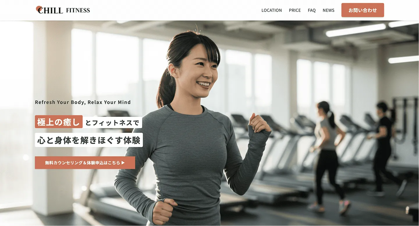 WEBサイト制作＆SEO対策｜施設の魅力を伝え、無料体験申込数UP！